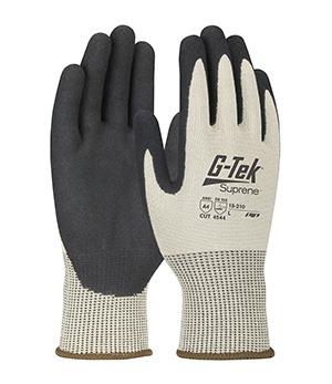 G-TEK SUPRENE NITRILE MICROSURFACE PALM - Tagged Gloves